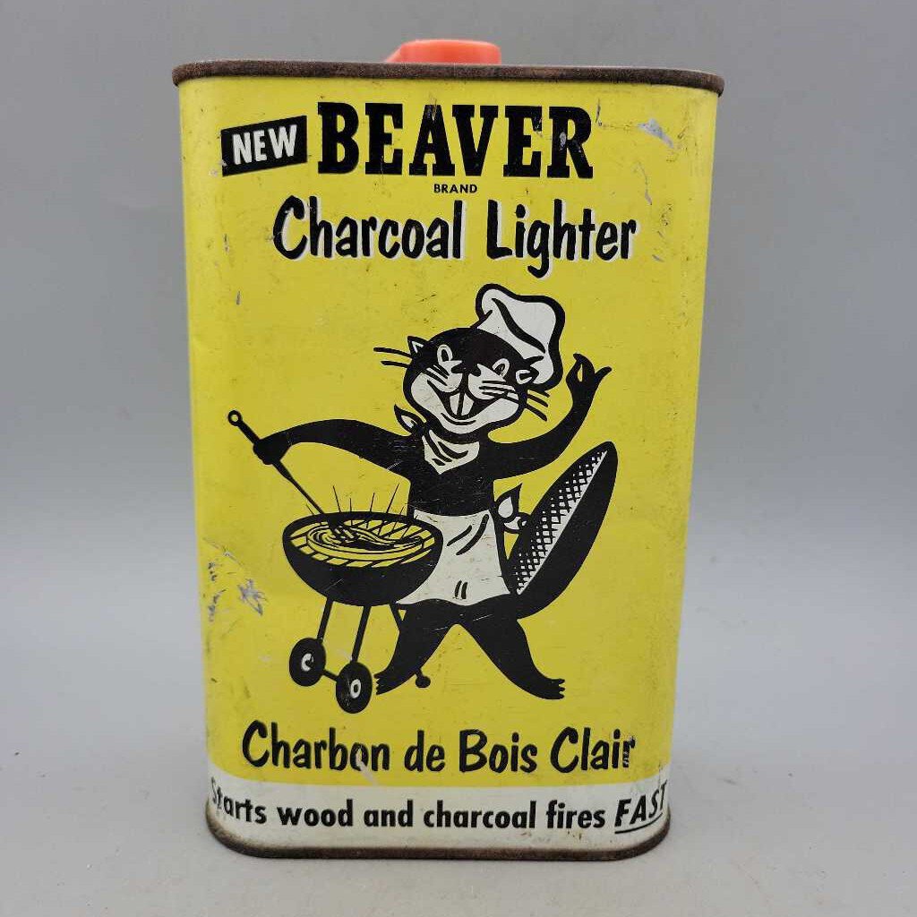 Beaver Charcoal Lighter Tin (DR)