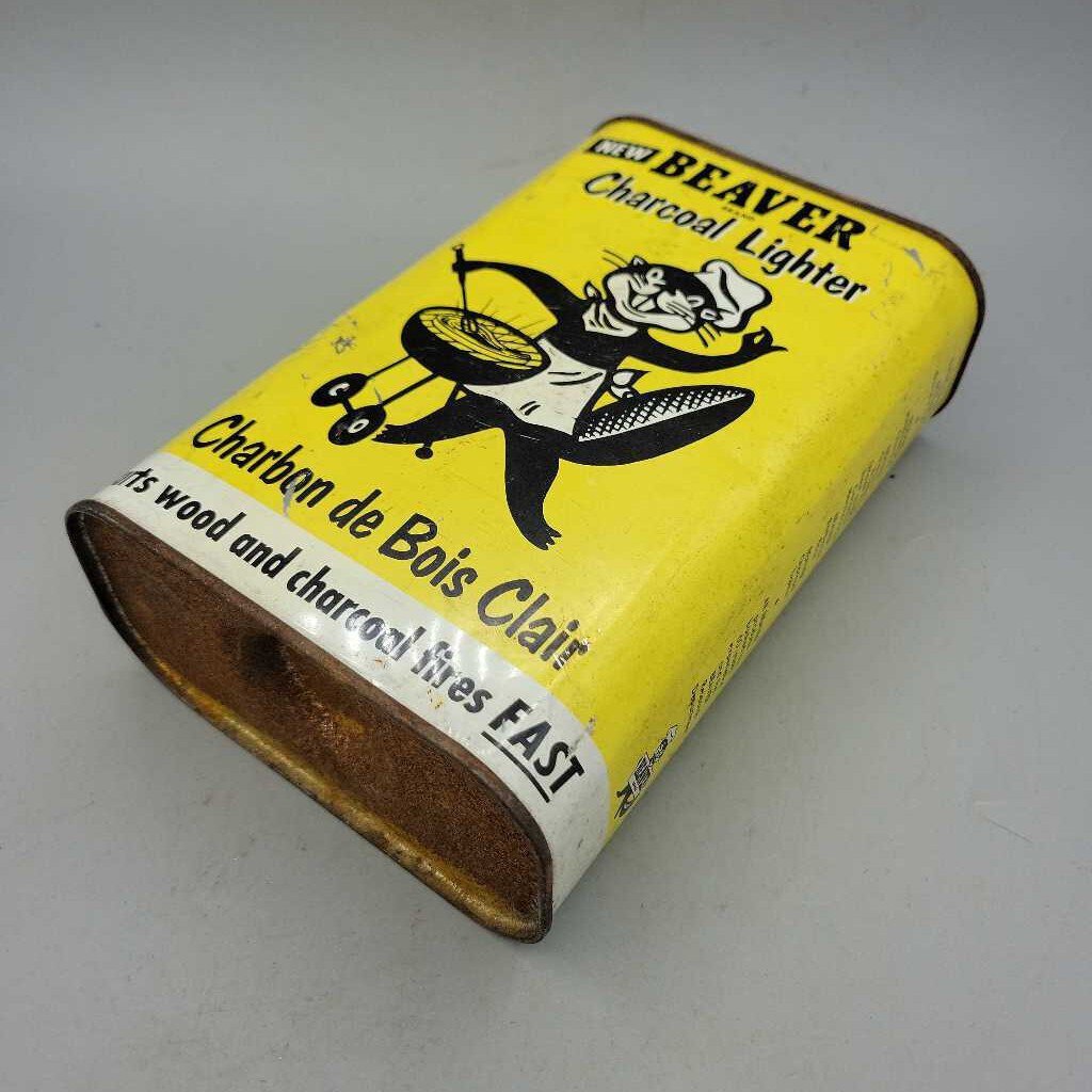 Beaver Charcoal Lighter Tin (DR)