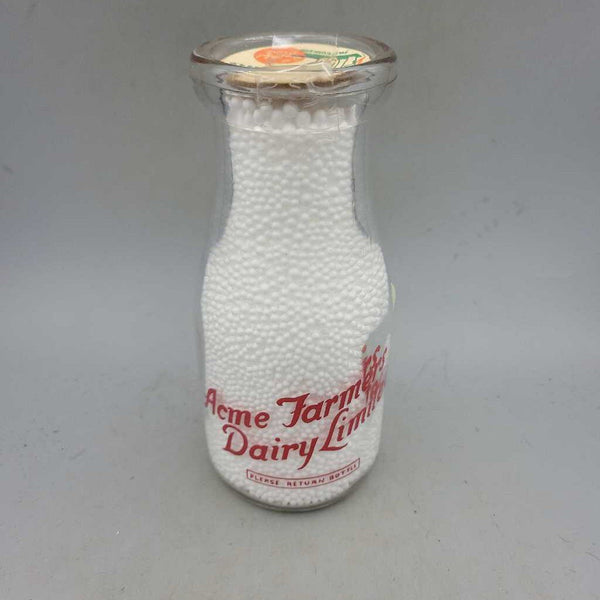 Acme Farmer's Dairy Half Pint Milk bottle (JEF)