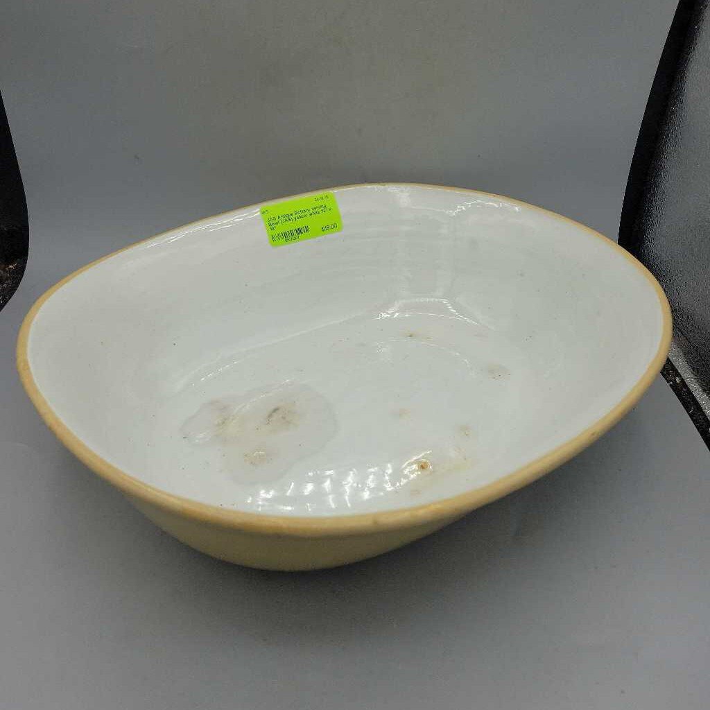 Antique Pottery serving Bowl (JAS)