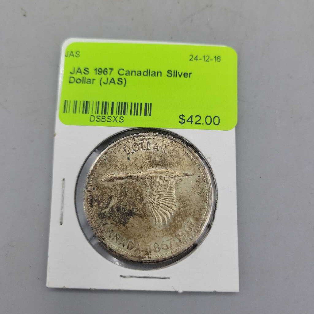 1967 Canadian Silver Dollar (JAS)