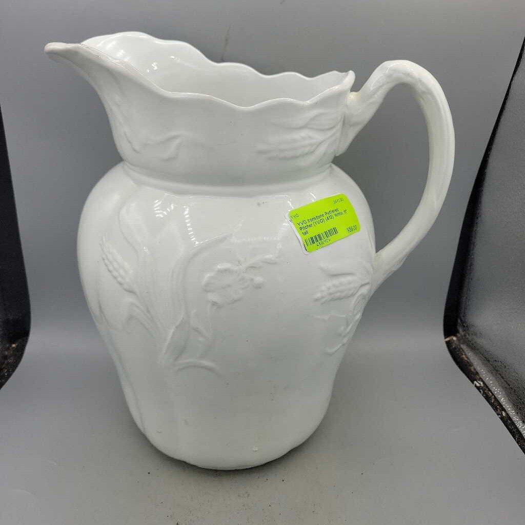 Ironstone Pattered Pitcher (YVO) (412)