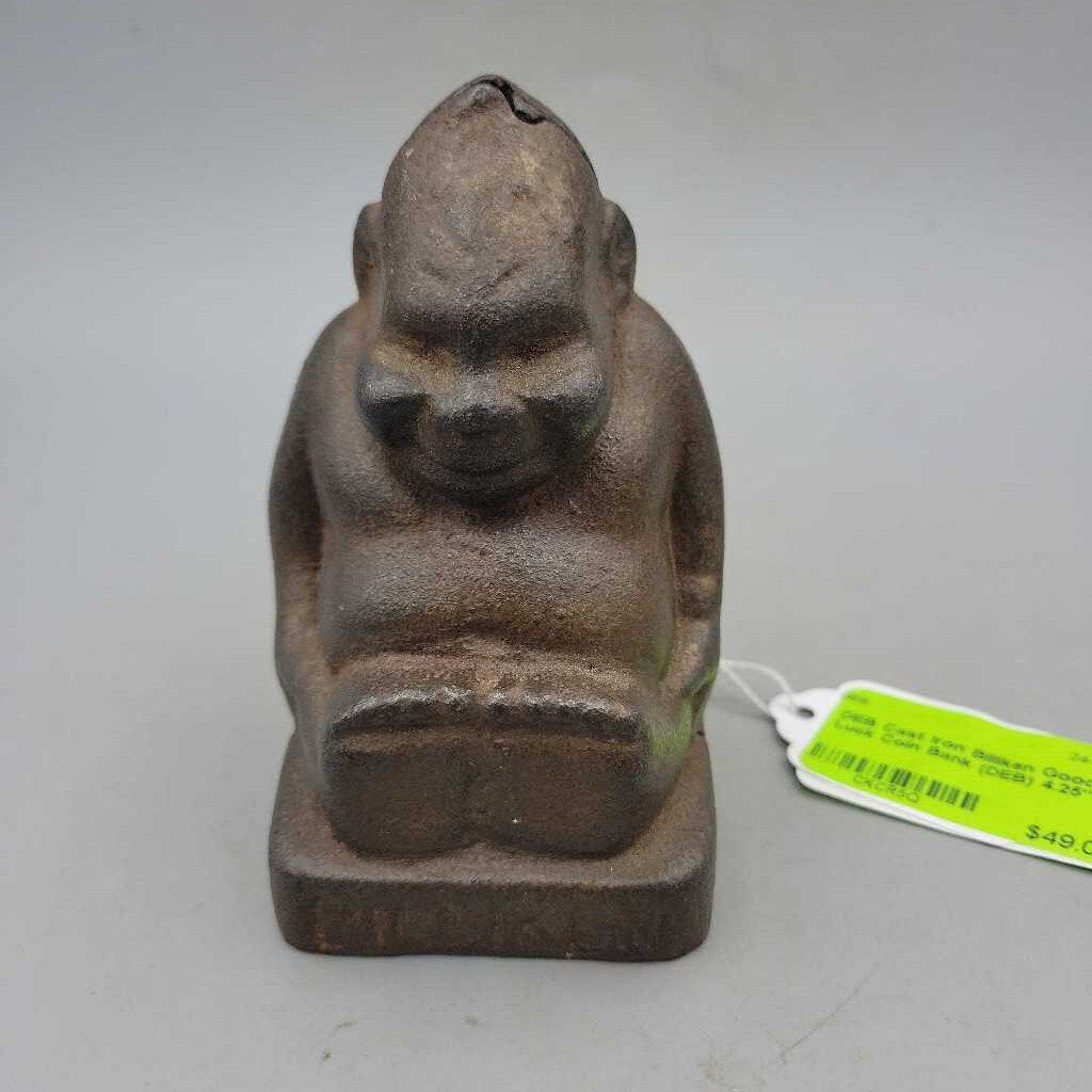 Cast Iron Billiken Good Luck Coin Bank (DEB)