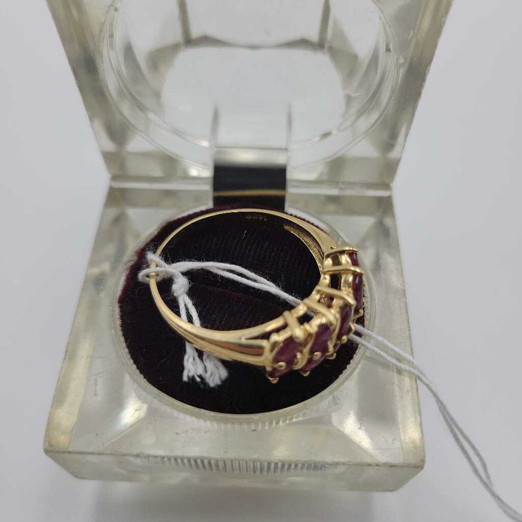 14k gold and ruby ring, size 12.5 (LIND)