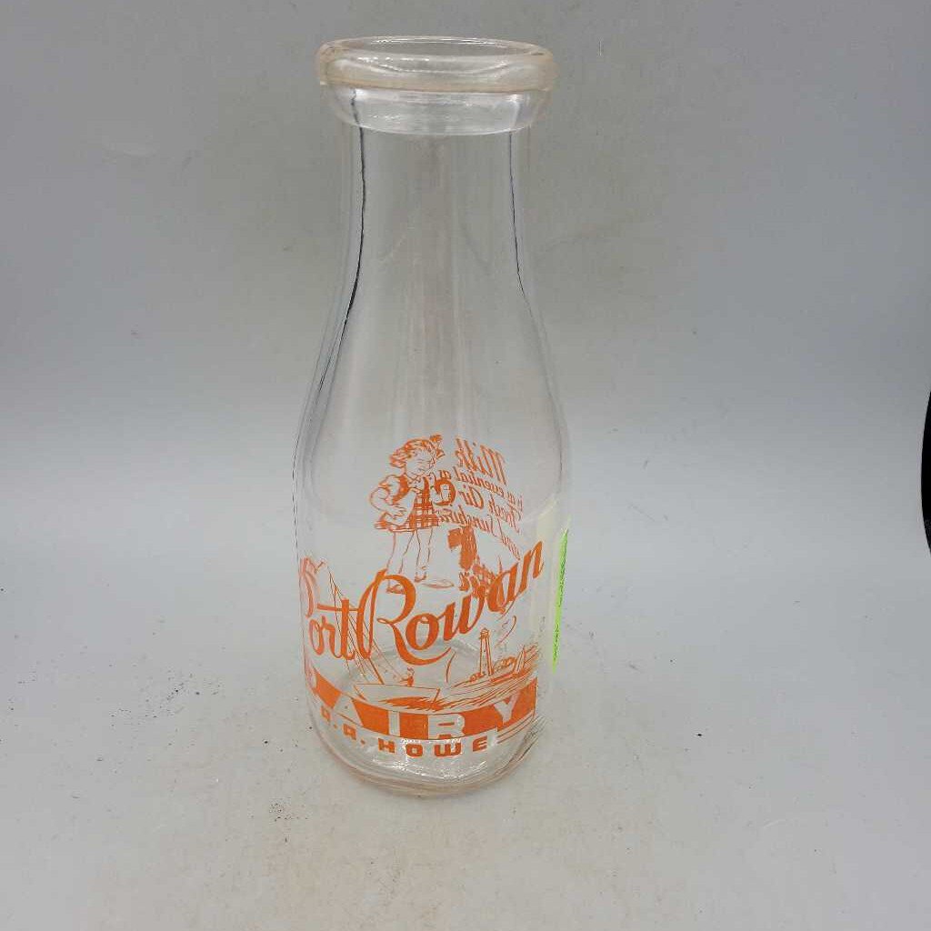 Port Rowan Dairy Howe Ltd Milk bottle (JEF)