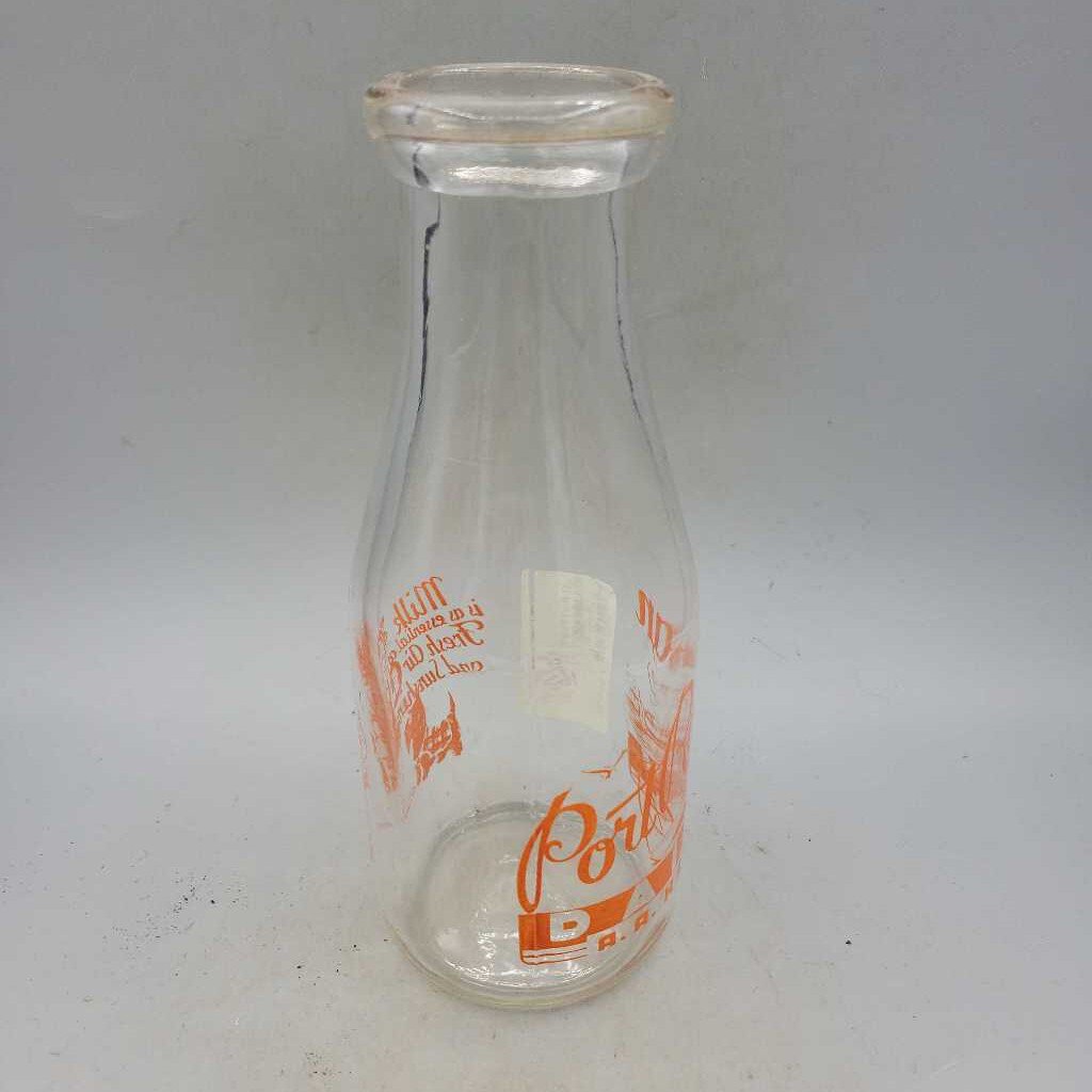 Port Rowan Dairy Howe Ltd Milk bottle (JEF)