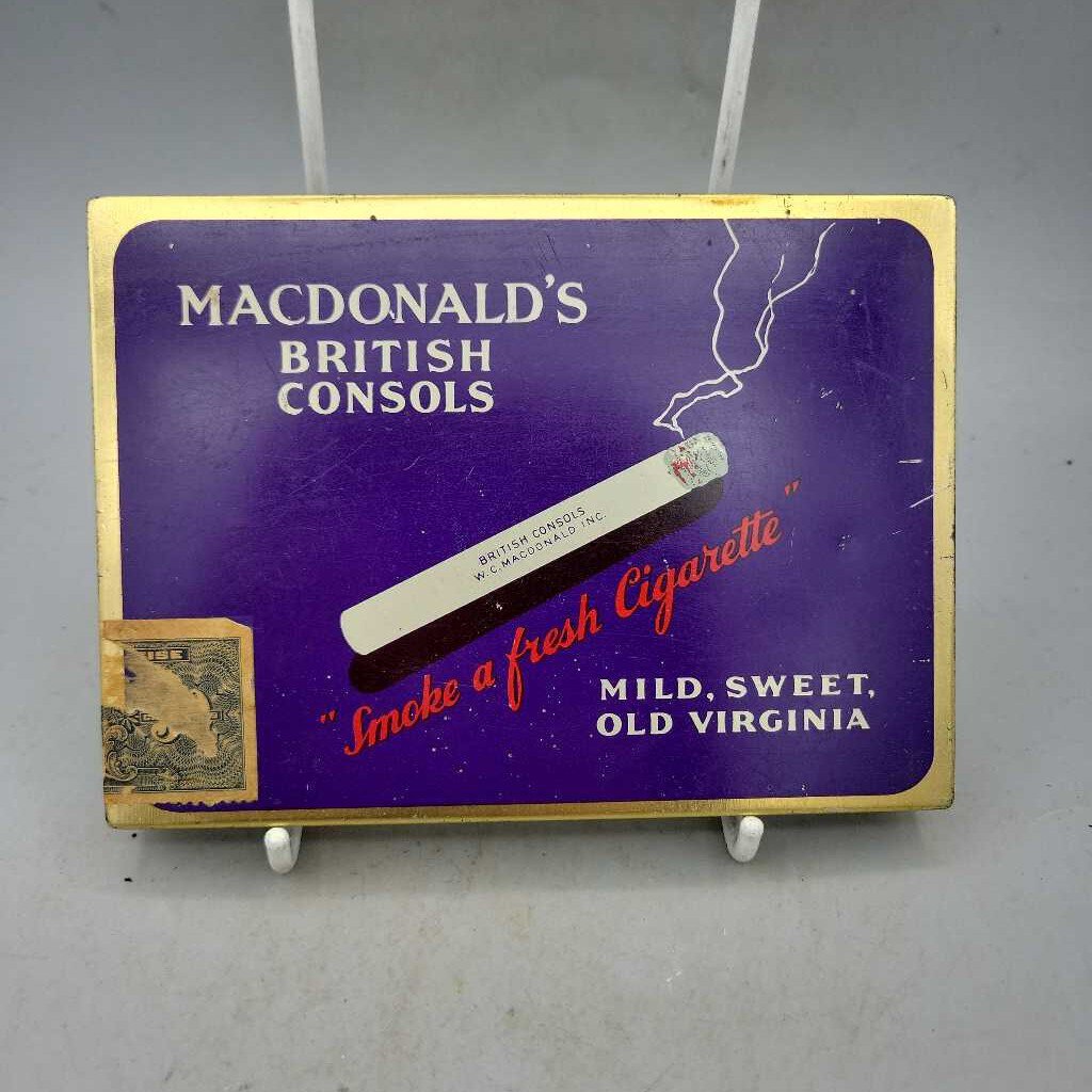 Macdonald's British Consols 50 Tobacco tin (YVO) 412