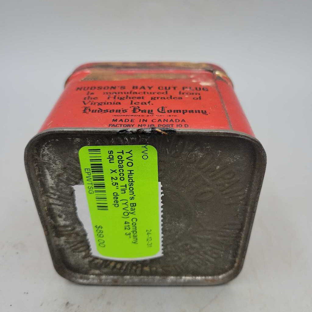 Hudson's Bay Company Tobacco Tin (YVO) 412