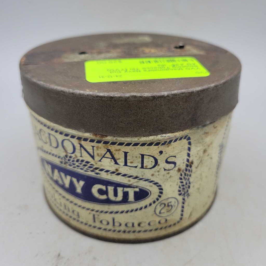 Macdonald's Navy Cut Smoking Tobacco Tin (YVO) 412