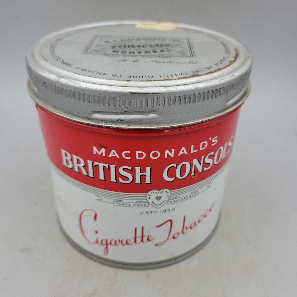 Macdonald's British Consols Tobacco Tin (YVO) 412