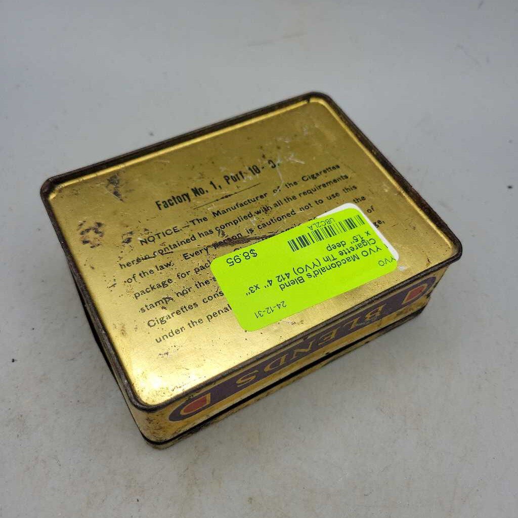 Macdonald's Blend Cigarette Tin (YVO) 412