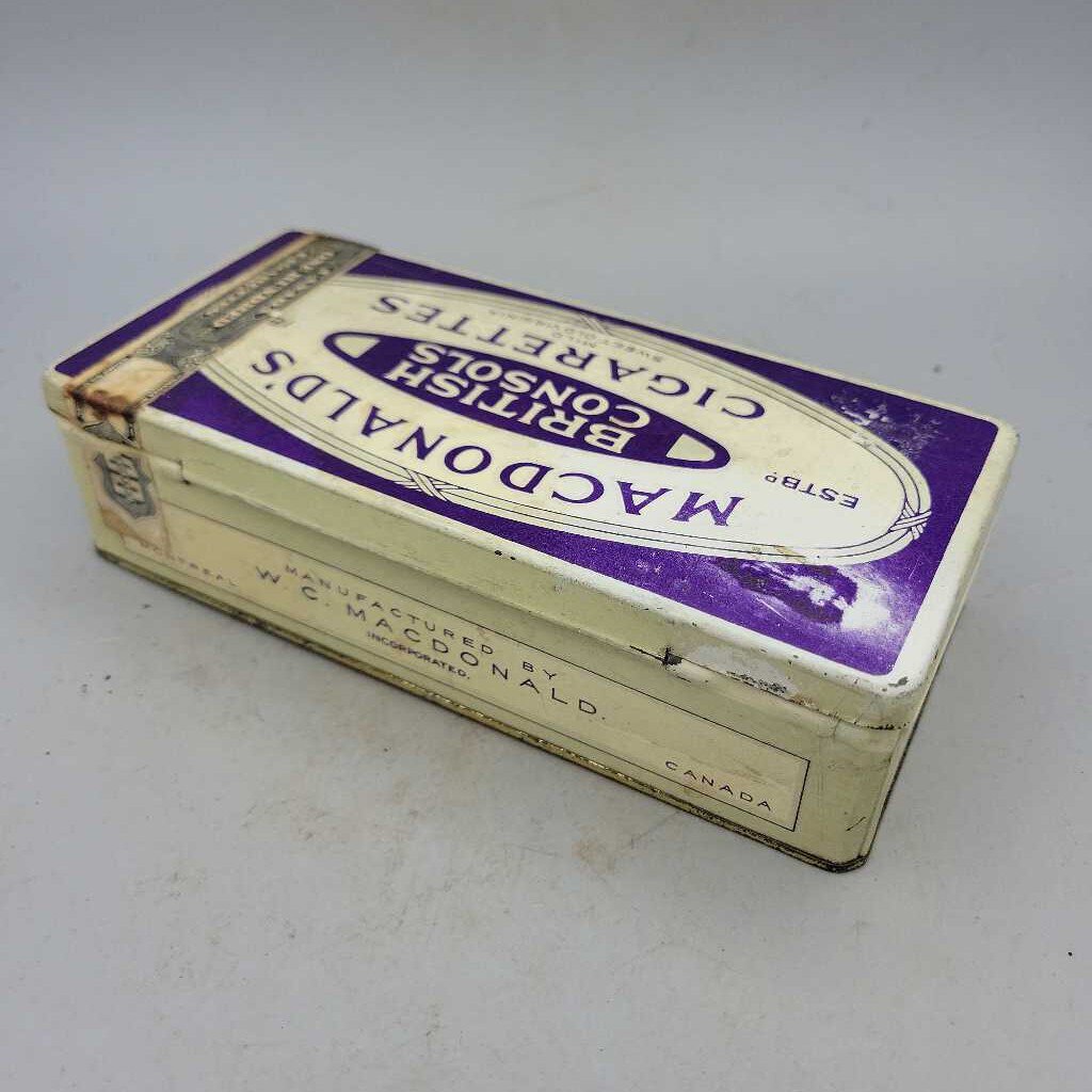 Macdonald's British Consols 100 Cigarette Tin (YVO) 412