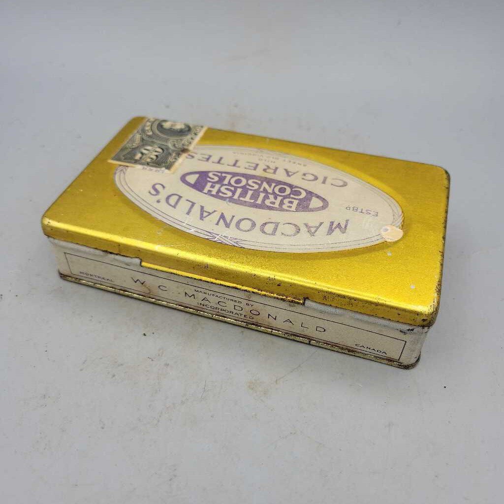 Macdonald's British Consols 50 Cigarette Tin (YVO) 412