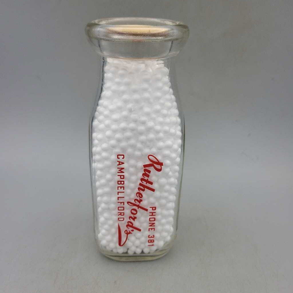 Rutherford's Campbellford Milk bottle Dairy (JAS)