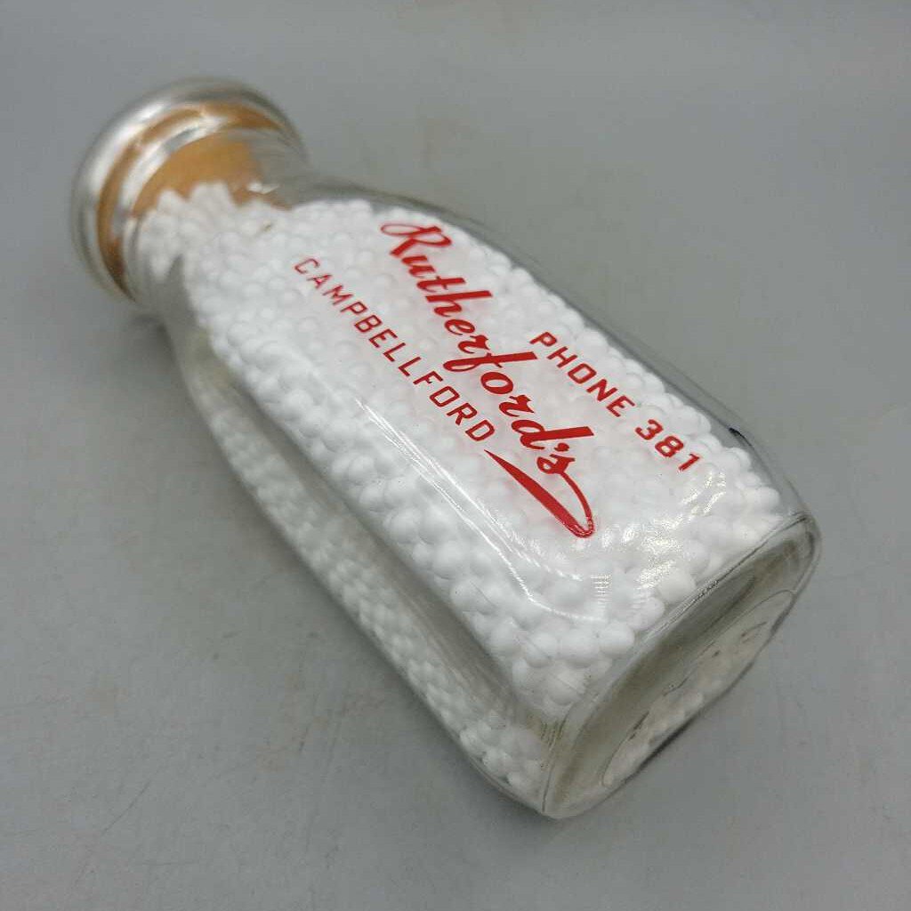 Rutherford's Campbellford Milk bottle Dairy (JAS)