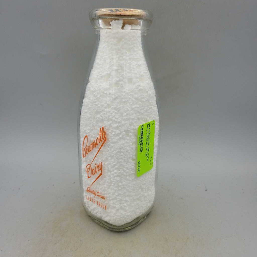 Beamsville Milk bottle Dairy (JAS) pint