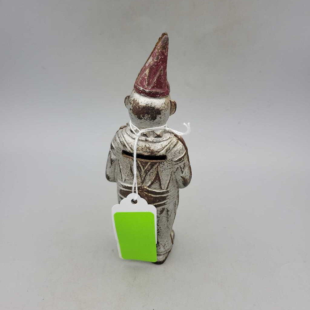 Vintage Clown Cast iron Coin Bank (DEB)