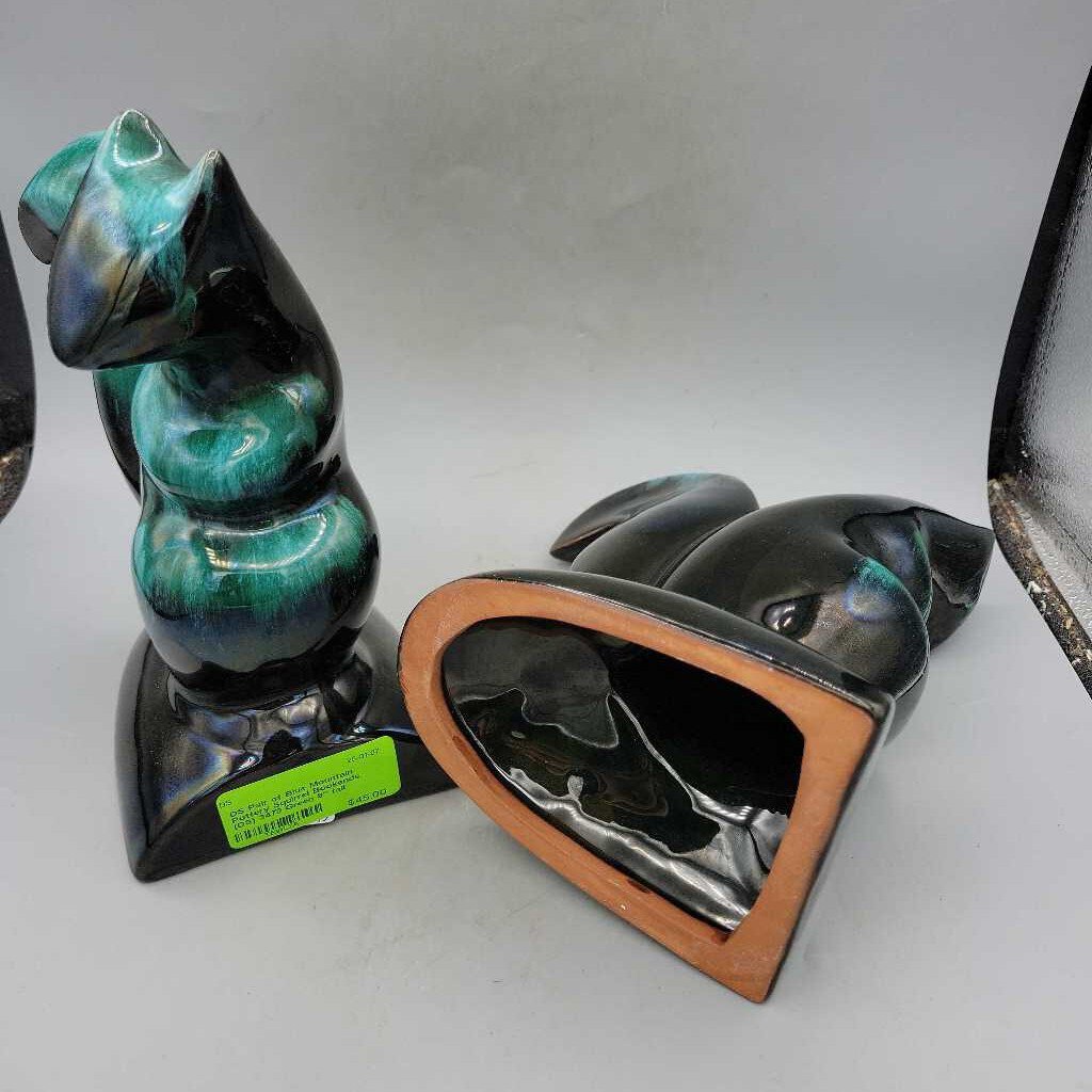 Pair of Blue Mountain Pottery Squirrel Bookends (DS) 3470