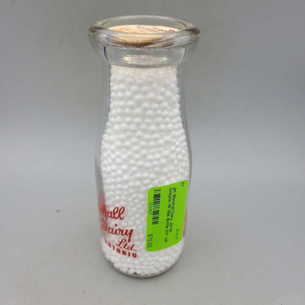 Marshall Dairy Jarvis Ontario HP Milk Bottle