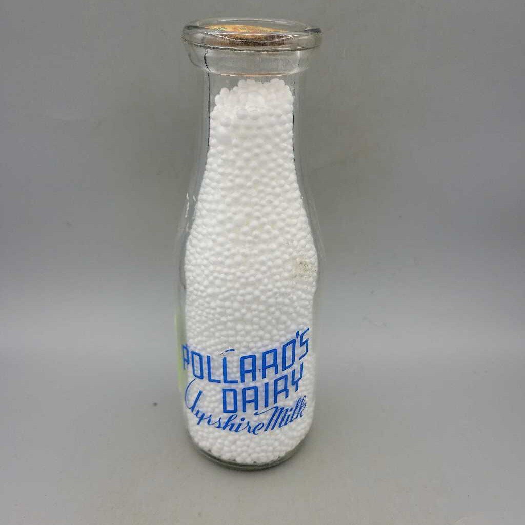 Pollard's Dairy pint Milk Bottle (JEF)