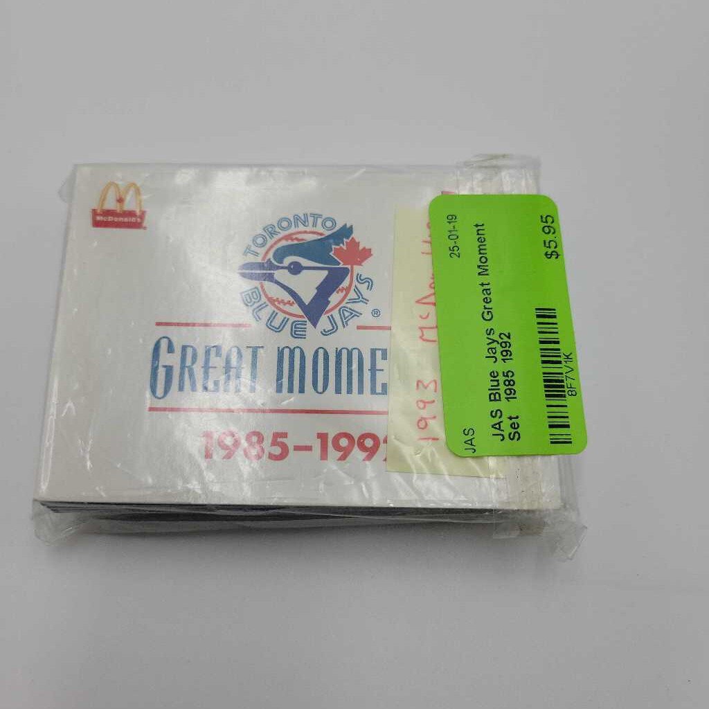 Blue Jays Great Moment Set 1985 1992