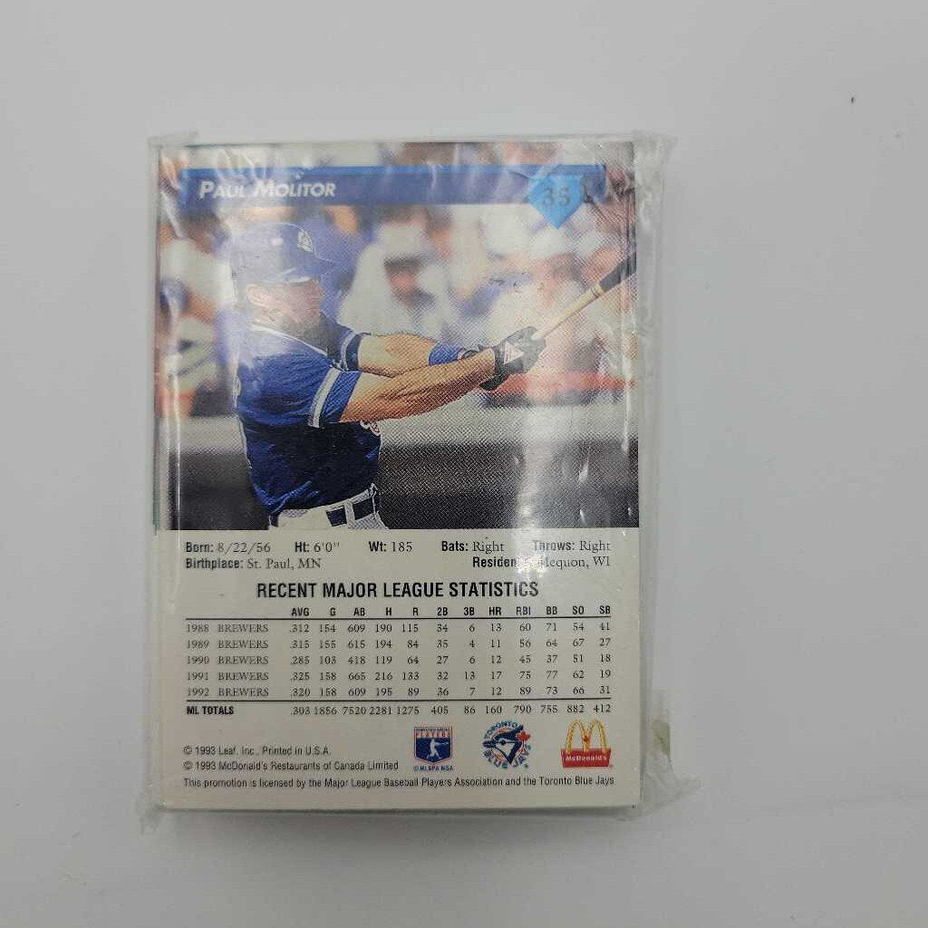 Blue Jays Great Moment Set 1985 1992