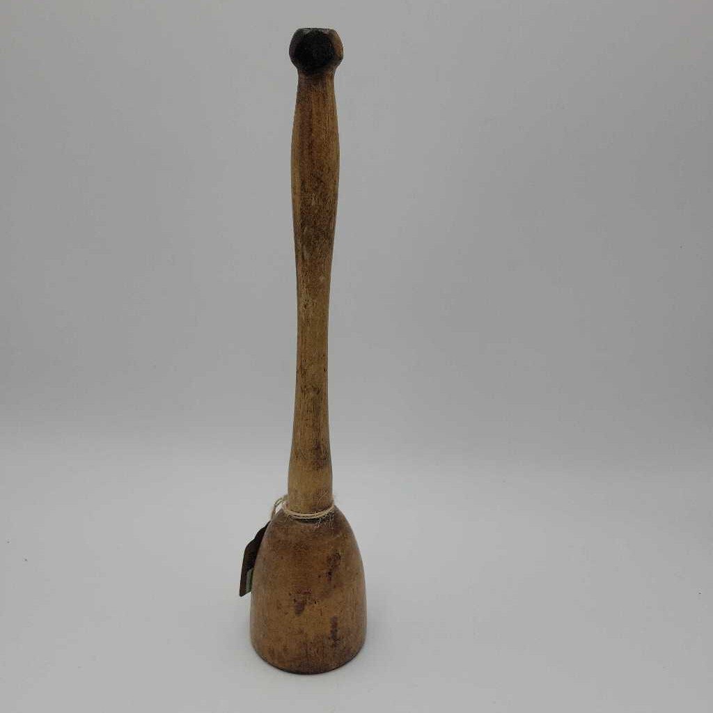 Antique Wooden Potato Masher - 11.5"H (SAL)