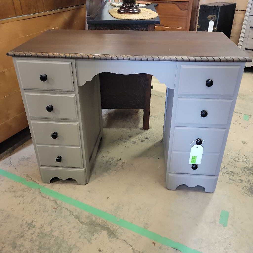 HB 1 Solid wood, 6 drawer, finished back, dove-tailed construction desk