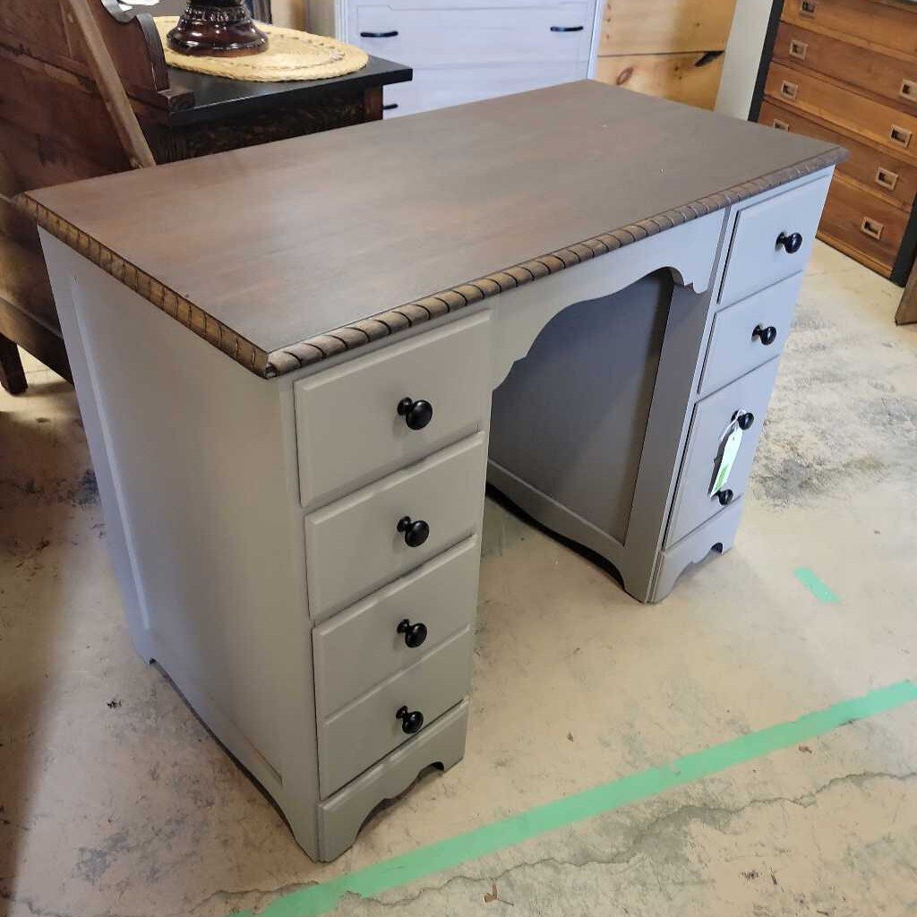 HB 1 Solid wood, 6 drawer, finished back, dove-tailed construction desk