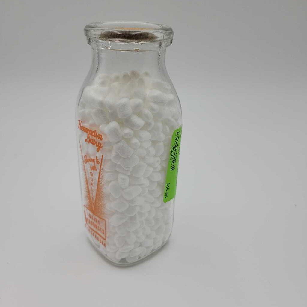 Keewadin Dairy Milk Bottle Tillsonburg (JAS) half Pint