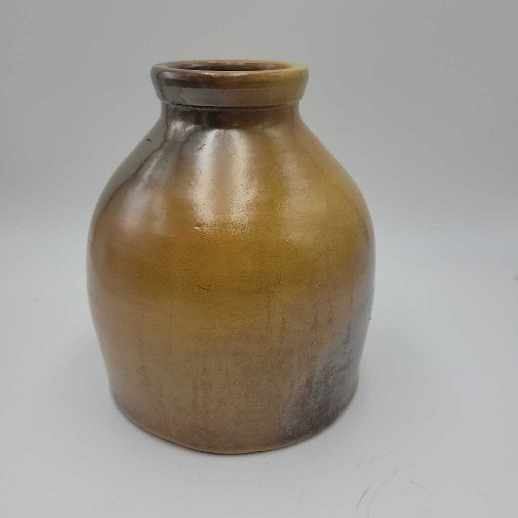 Brown Wide Mouth Pottery Jug (GEC) crock