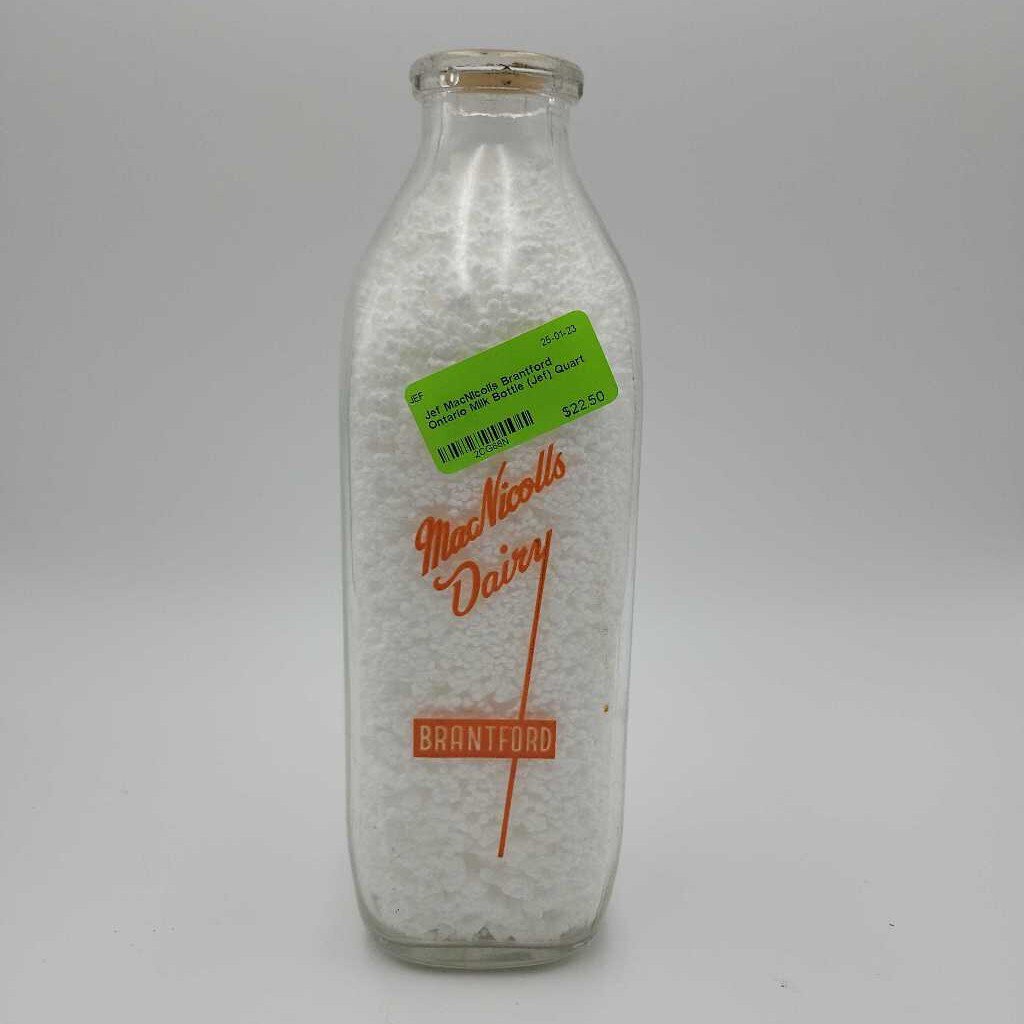 MacNicolls Brantford Ontario Milk Bottle (Jef)