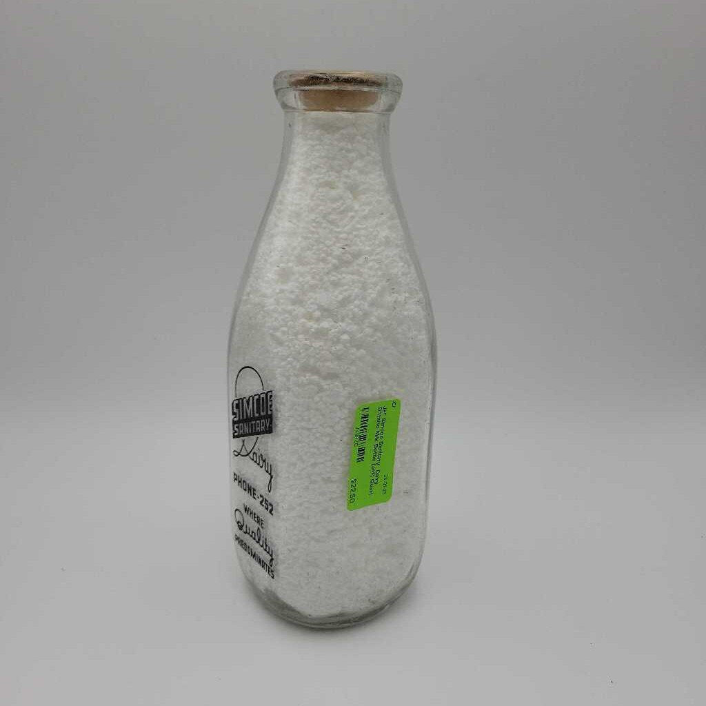 Simcoe Sanitary Dairy Ontario Milk Bottle (Jef)