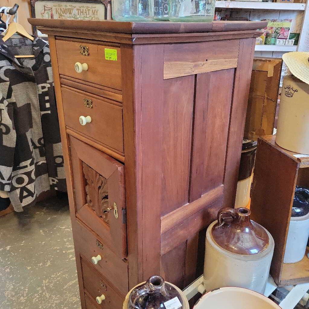 Vintage Barbers Towel Cabinet (YVO) (501)