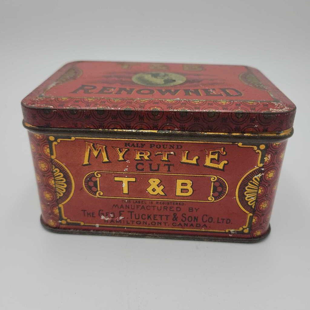 Tuckett Myrtle Cut Tobacco Tin Hamilton Toronto (JEF)