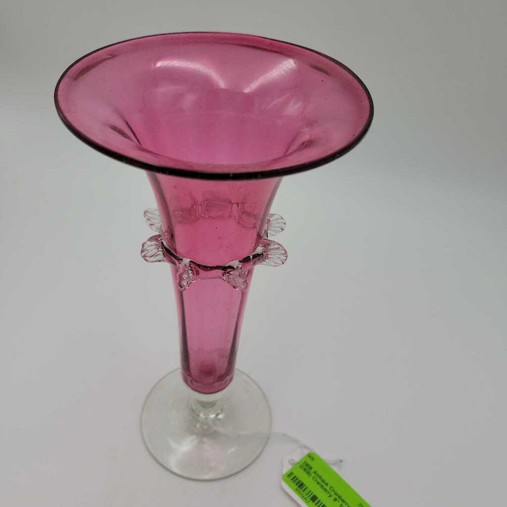 Antique Cranberry Vase (DEB)