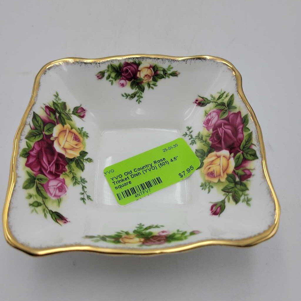 Old Country Rose Trinket Dish (YVO) (501)