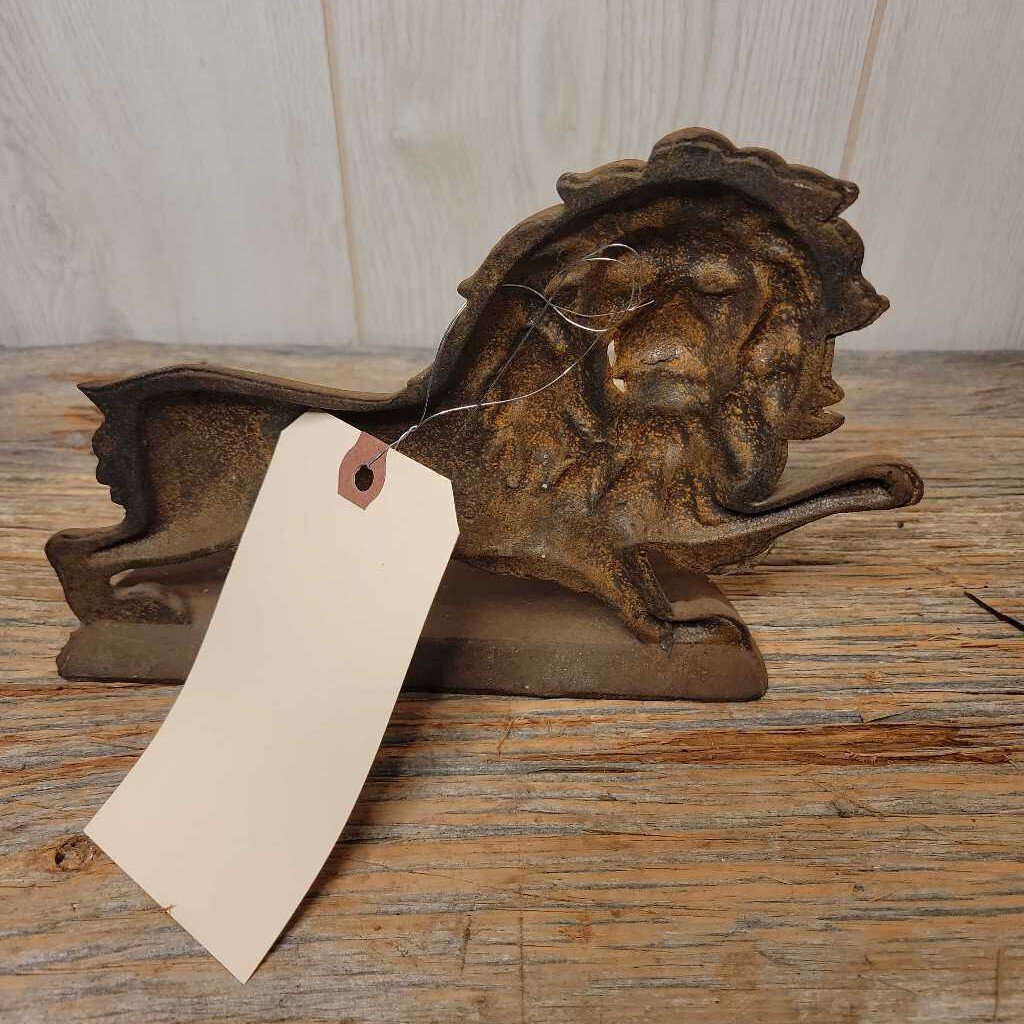 Cast Iron Lion Door stop (JAS)