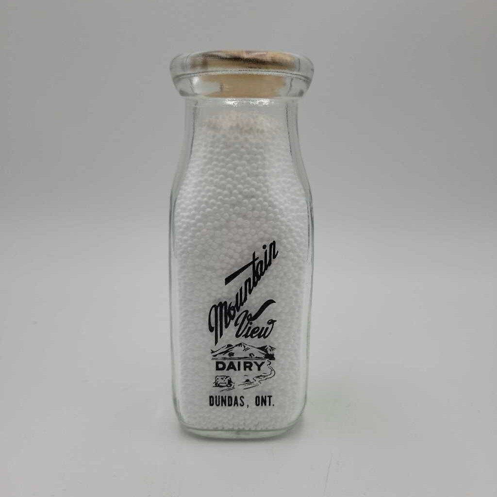 Mountain View Milk bottle Dairy Dundas (JEF) Half pint