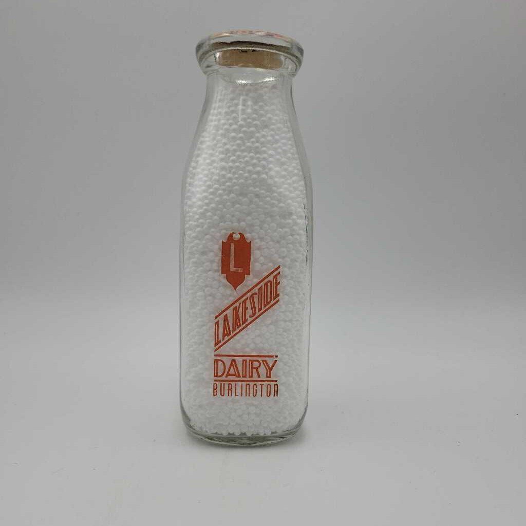 Lakeside Dairy Milk Bottle Burlington (JEF)