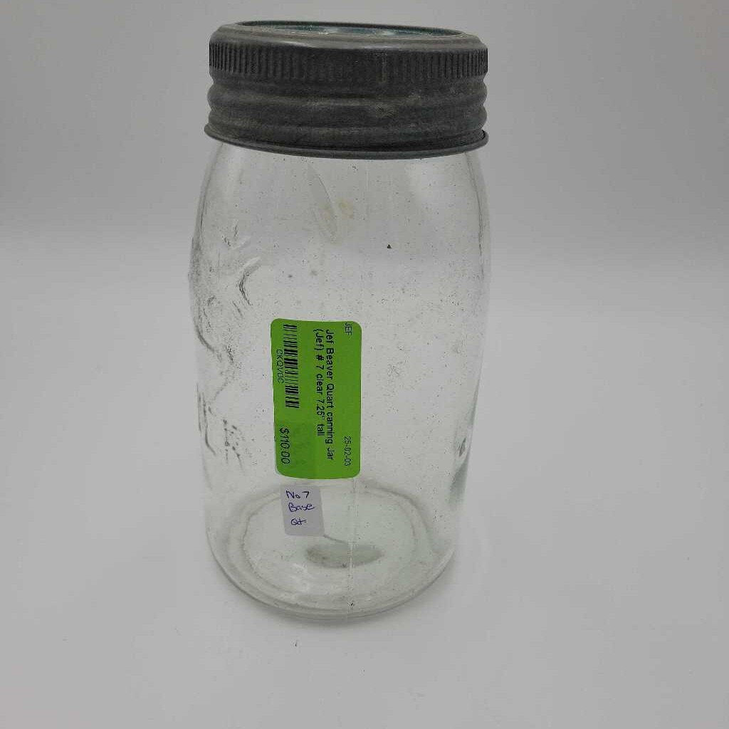 Beaver Quart canning Jar (Jef) # 7