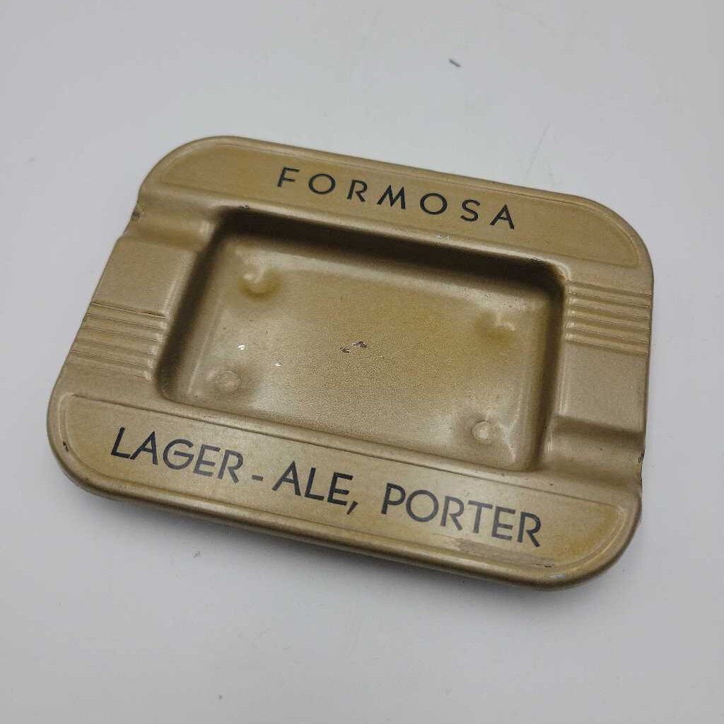 Formosa Beer advertising Tin ashtray (JEF)