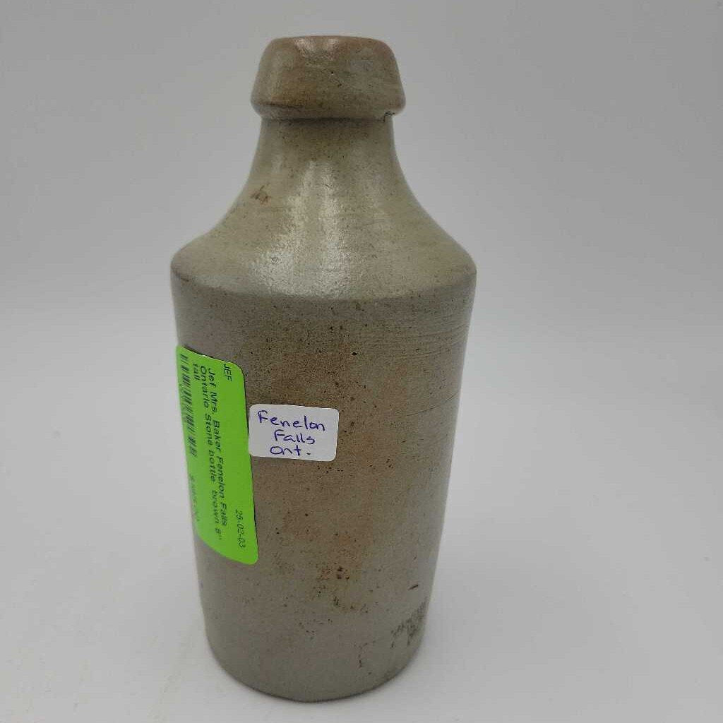 Mrs. Baker Fenelon Falls Ontario Stone bottle