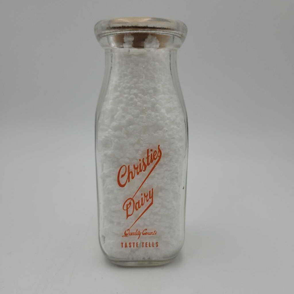 Christies Dairy Half Pint Milk Bottle (JEF)