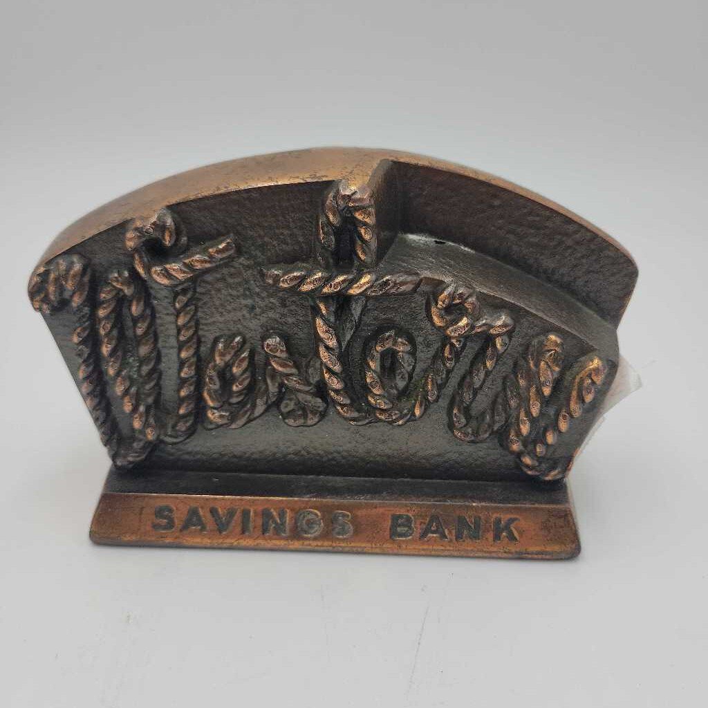 Western Saving Bank Metal Coin Bank (CAT) c45