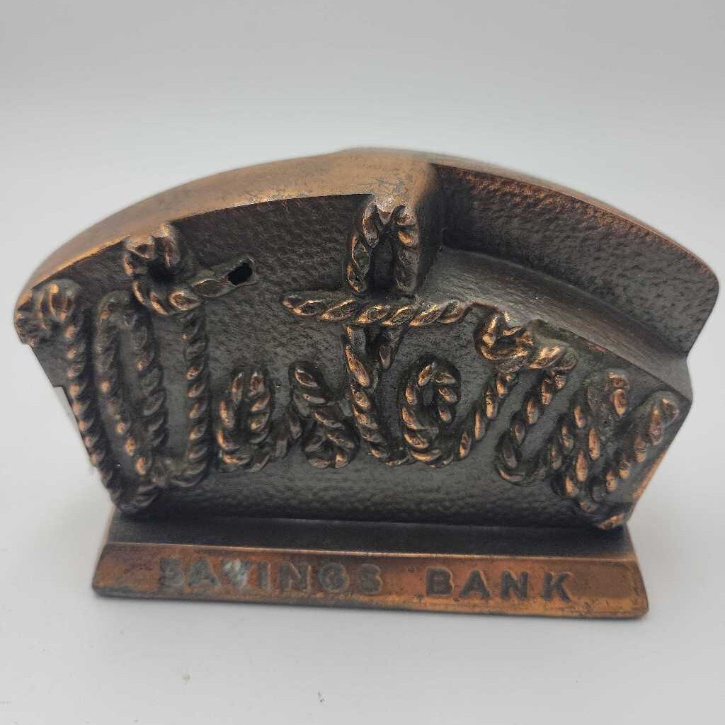 Western Saving Bank Metal Coin Bank (CAT) c45