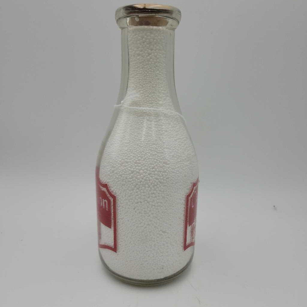 Carnation Dairy Milk bottle Quart (JEF)