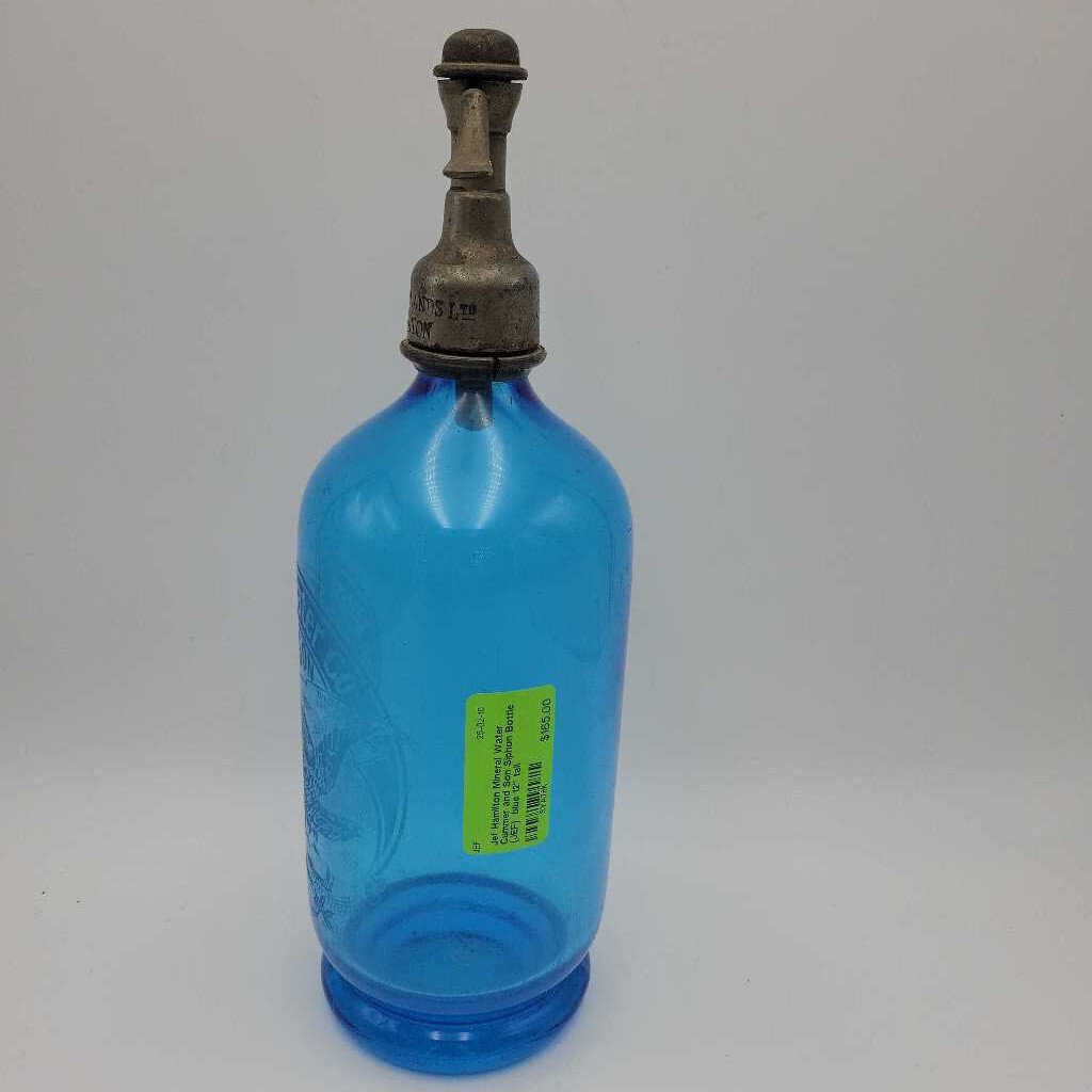 Hamilton Mineral Water Cummer and Son Siphon Bottle (JEF) Seltzer