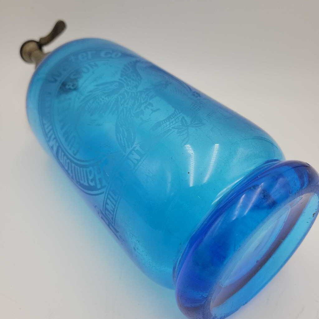 Hamilton Mineral Water Cummer and Son Siphon Bottle (JEF) Seltzer