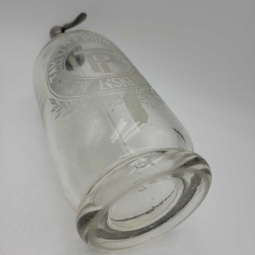 Rare Taylor and Pringle New Liskeard Siphon Bottle (JEF) Seltzer